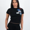 Womens Mercier Black Fitted OG T-Shirt