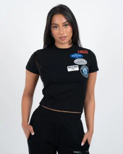 Womens Mercier Black Fitted OG T-Shirt