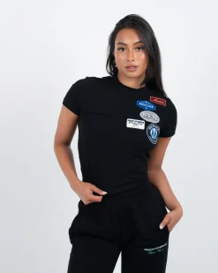 Womens Mercier Black Fitted OG T-Shirt