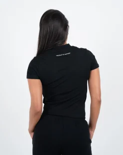 Womens Mercier Black Fitted OG T-Shirt