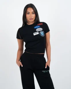 Womens Mercier Black Fitted OG T-Shirt