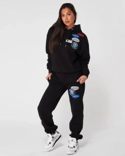 Womens Mercier OG Badge Hoodie Black