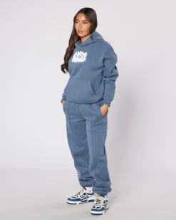 Womens Petrol Bubble Hoodie
