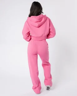 Womens Strawberry Moon OG Badge Cropped Zip Up