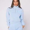 Womens Washed Blue OG Quarter Zip